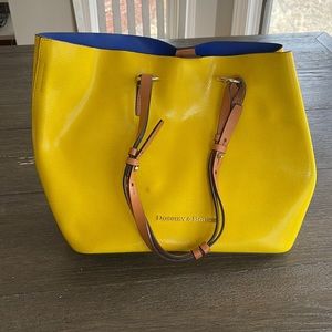Yellow Dooney & Bourne tote